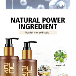 PURC Hair Care Ginger Biotin Three-piece Shampoo Conditioner Repair Dry And Frizz Essential Oil