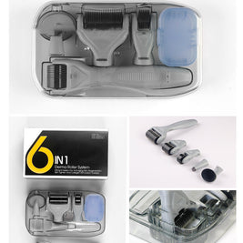 DermaKit™ 6-in-1 Derma Roller Kit Facial Microneedling Set Facial Skin Care Tools Gift Set