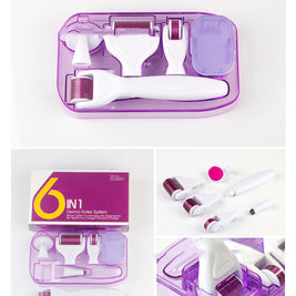 DermaKit™ 6-in-1 Derma Roller Kit Facial Microneedling Set Facial Skin Care Tools Gift Set