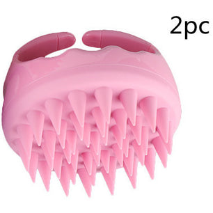 Silicone Shampoo Brush Scalp Massage Comb