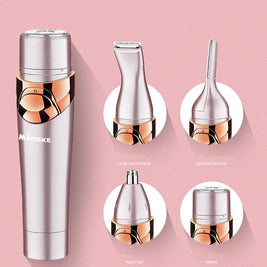 Four-in-one Multi-function Shaver Armpit Leg Hair Remover Electric Eyebrow Trimmer Nose Hair Cleaning Lady Hair Removal